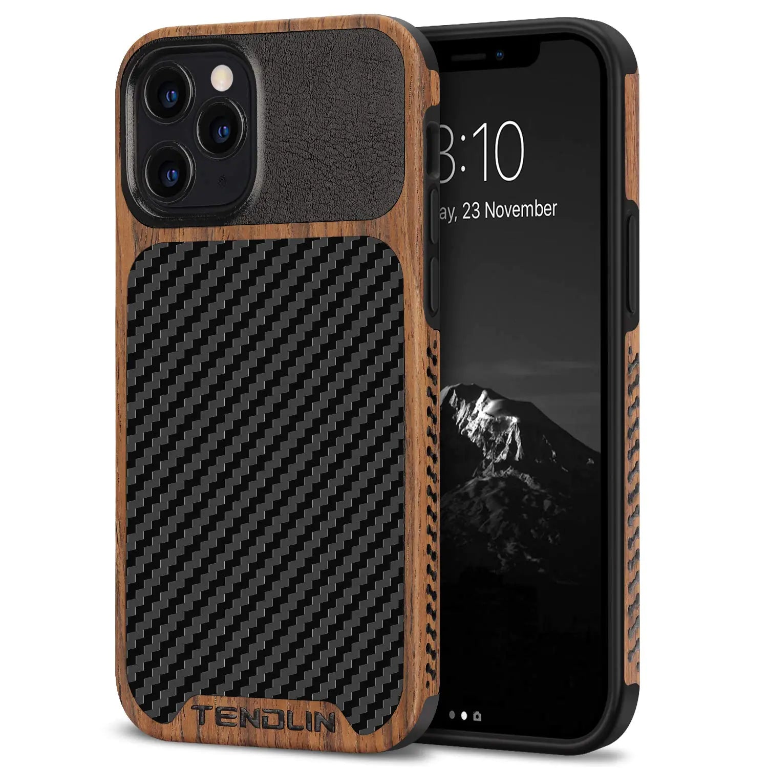 Hybrid Wood & Carbon iPhone 12/12 Pro Case