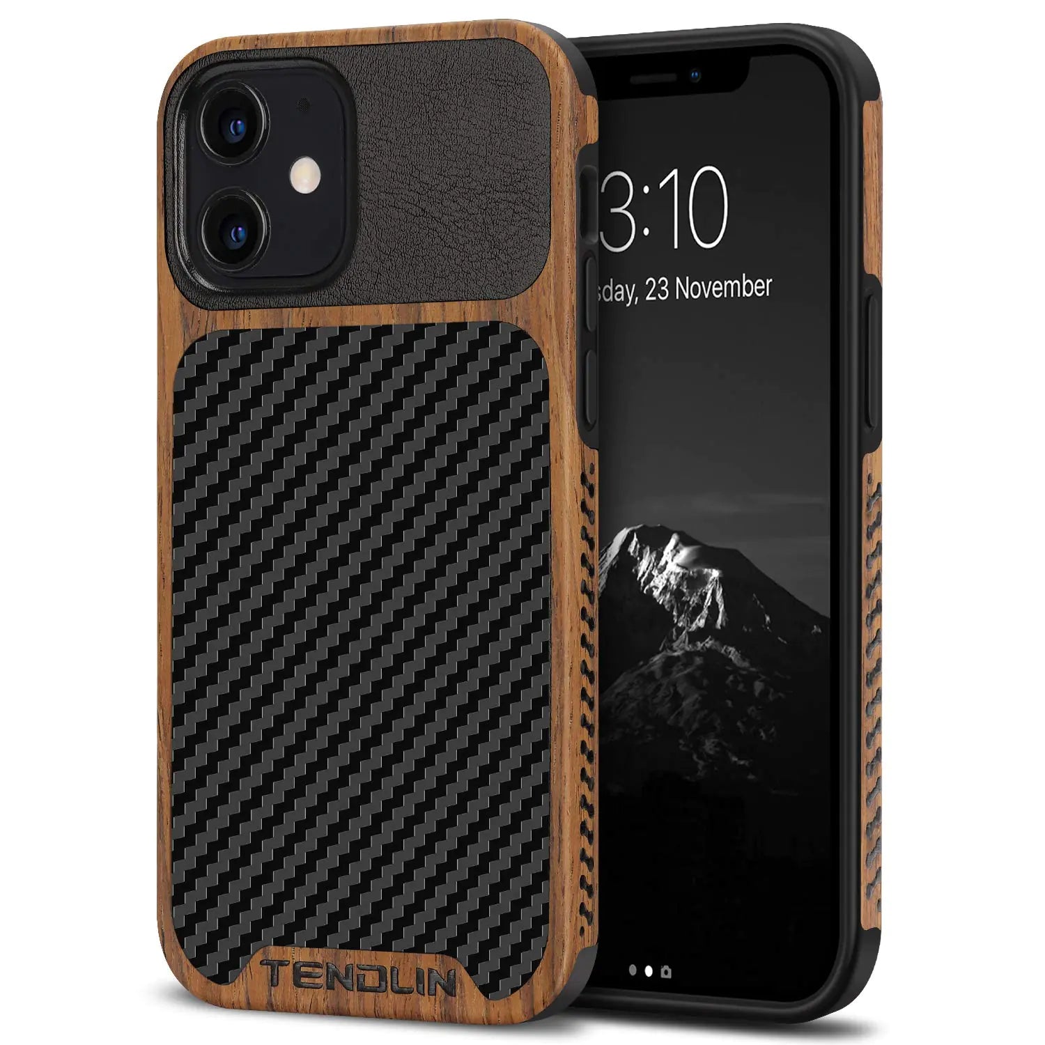 Hybrid Wood & Carbon iPhone 12/12 Pro Case